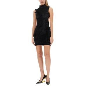 GCDS Women's Sleeveless Mock Neck Mini Dress Women BLACK Dresses